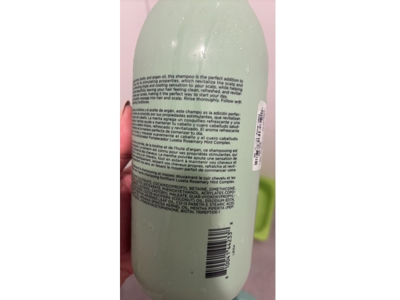 Luseta Rosemary Mint Complex Strengthening Shampoo, 33.8 fl oz/1 L