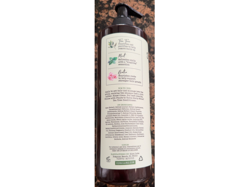 Pharm to Table Scalp Relief Invigorating Shampoo, Tea Tree, 16 fl oz/480 mL