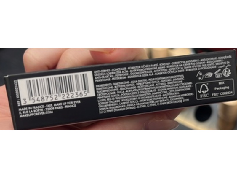 Make Up For Ever HD Skin Full Cover Concealer, 2N22, 0.3 fl oz/9 mL