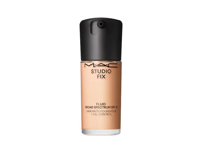MAC Cosmetics Studio Fix Fluid Matte Foundation, SPF 15, NW13, 1 oz/30 mL