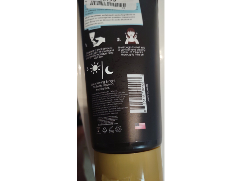 Okay Collagen Facial Wash, Detoxifying & Purifying, 6 oz/170 g