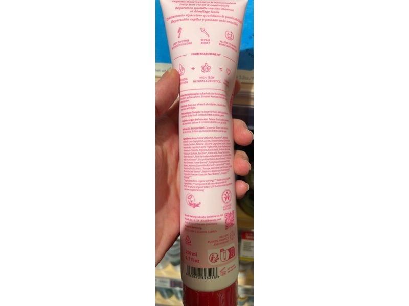 Khadi Rose Revolution Ayurvedic Repair Conditioner, 6.7 fl oz/200 mL