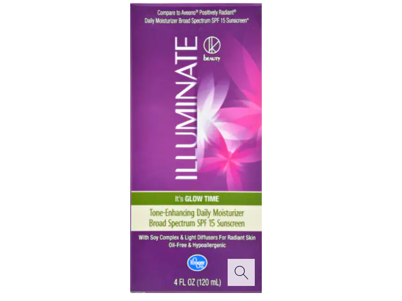 Kroger Illuminate Tone-Enhancing Daily Moisturizer, SPF 15, 4 fl oz/120 mL