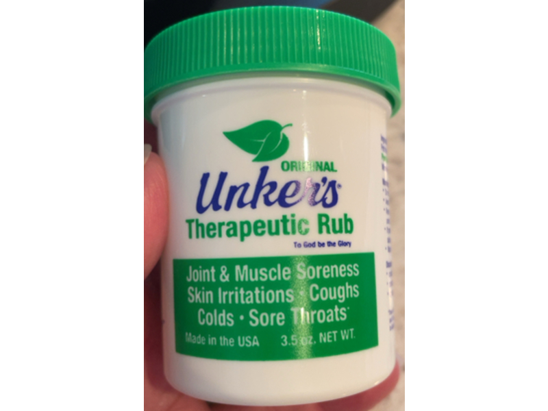 Unker's Therapeutic Rub, 3.5 oz