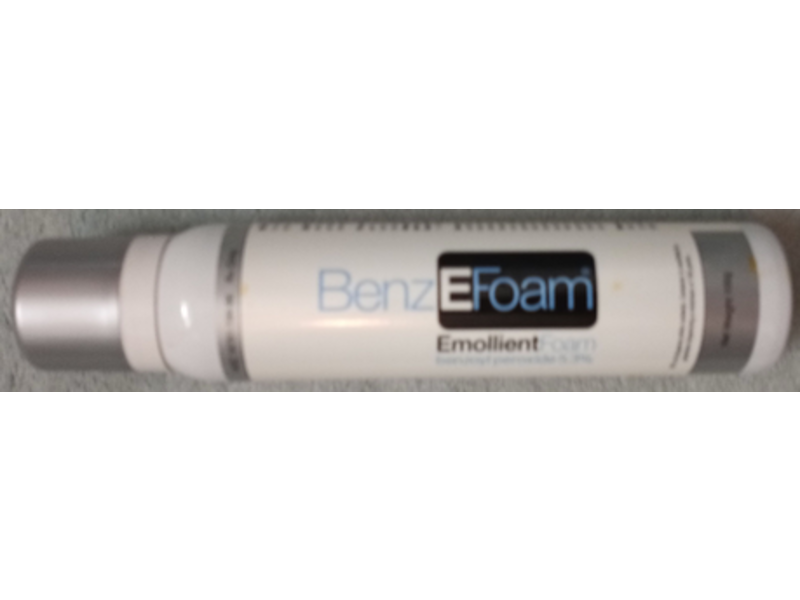 BenzEfoam (Benzoyl Peroxide) Emollient Foam 5%, 100 G, Bausch Health US, LLC (RX)