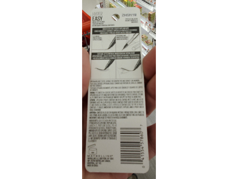 Maybelline New York Hyper Easy Eyeliner, 800 Pitch Black, 0.021 fl oz/0.6 g