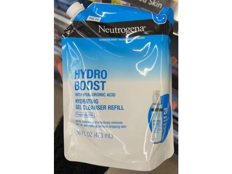 Neutrogena Hydro Boost Hydrating Gel Cleanser Refill, 16 fl oz/473 mL
