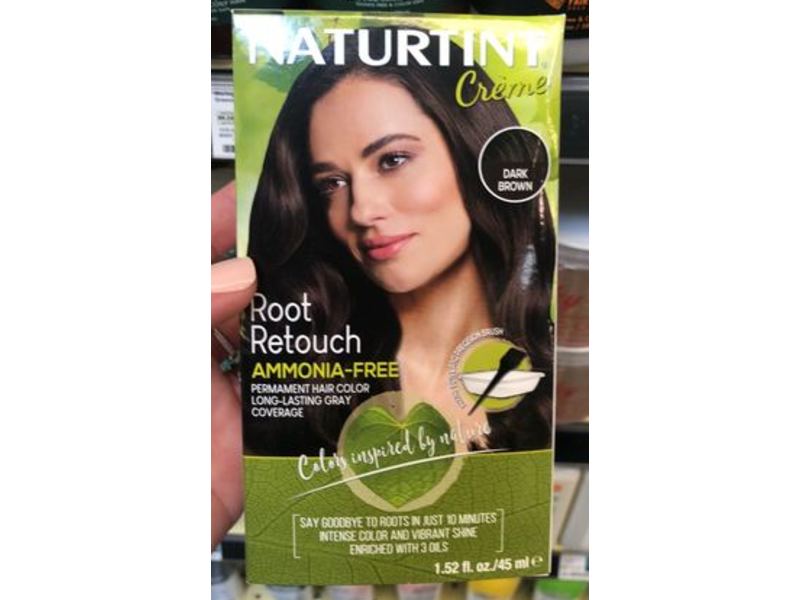 Naturtint Root Retouch Permanent Hair Color, Dark Brown, 1.52 fl oz/45 mL