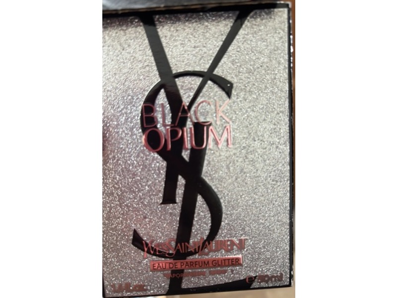 Yves Saint Laurent Eau De Parfum Glitter, Black Opium, 1.6 fl oz/50 mL