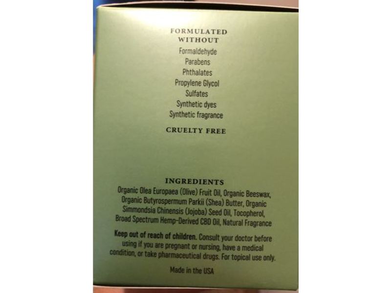 Lord Jones High Cbd Formula Heavy Duty Chill Balm, 1.4 oz/40 g