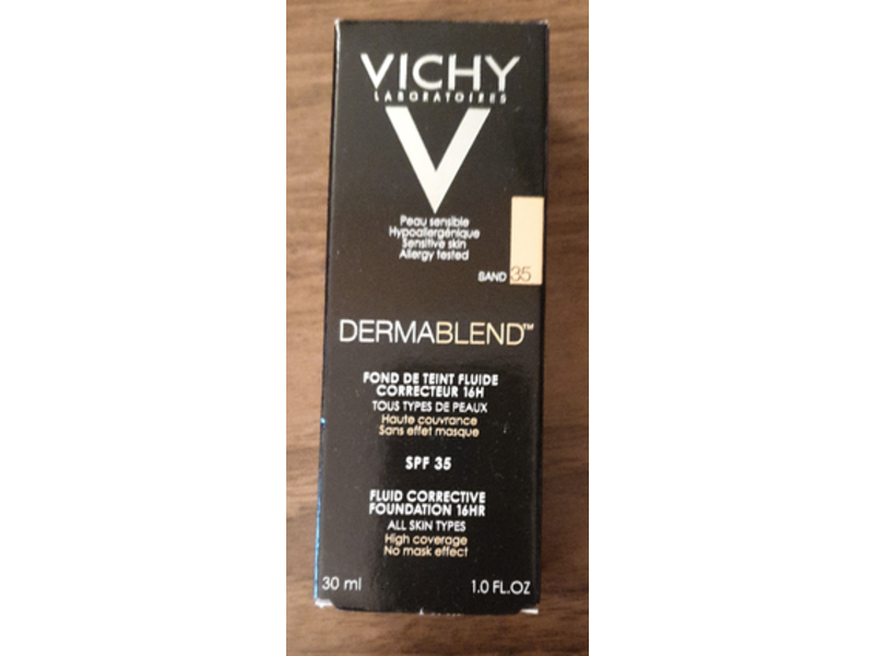 Vichy Laboratories Derma Blend Foundation, SPF 35, 35 Sand, 1 fl oz/30 mL