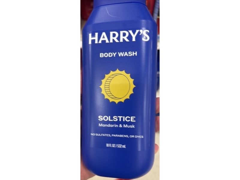 Harry's Body Wash, Solstice, 18 fl oz/532 mL, Pack Of 3