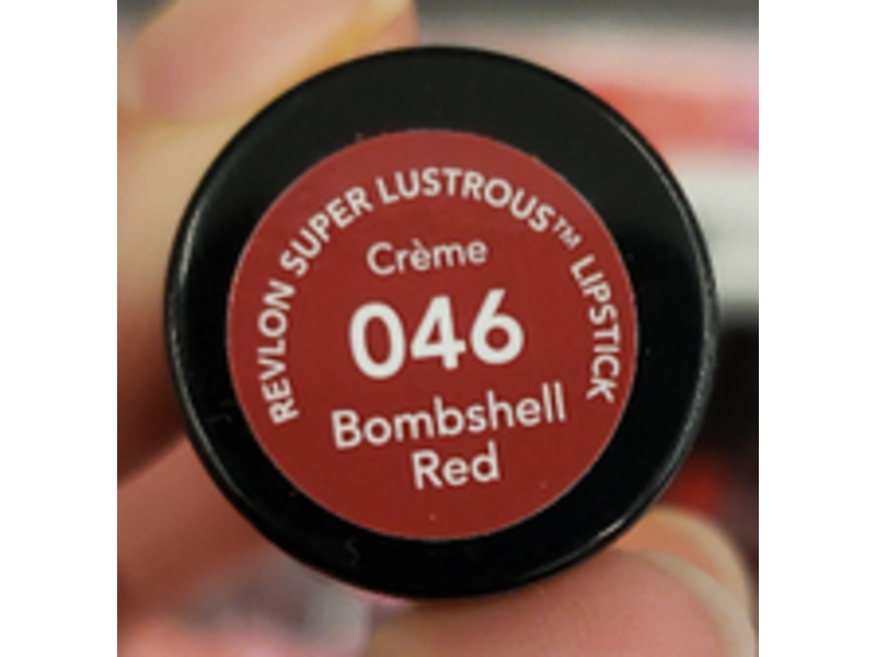 Revlon Super Lustrous Lipstick, 046 Bombshell Red, 0.15 oz/4.2 g