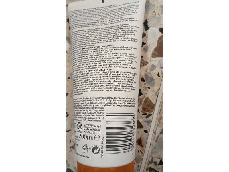 Eucerin Sun Kids Dry Touch Sun Gel Cream, SPF 50+, 200 mL