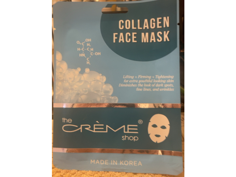 The Creme Shop Collagen Face Mask, 0.81 oz/23 g