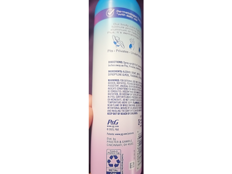 Secret Whole Body Deodorant, Fresh Lilac & Waterlily, 3.5 oz/99 g