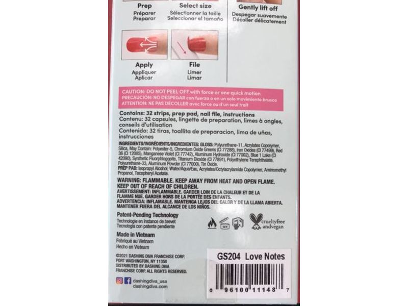 Dashing Diva Gloss Ultra Shine Gel Palette Nail Strips, 32 Count