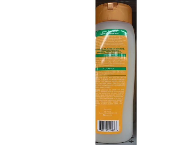 Cantu Avocado Hydrating Shampoo, Avocado Oil & Shea Butter, Sulfate Free, 13.5 fl oz/400 mL