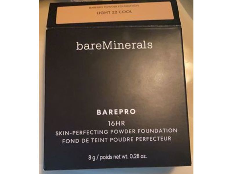 BareMinerals Barepro Powder Foundation, Light 22 Cool, 0.28 oz/8 g