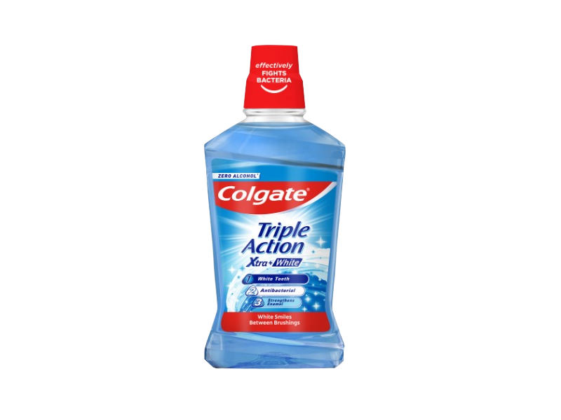 Colgate Triple Action Xtra + White Mouthwash, 500 mL