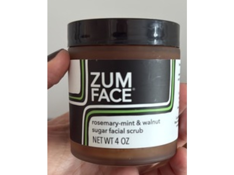Indigo Wild Zum Face Facial Scrub, Rosemary-Mint & Walnut Sugar, 4 oz
