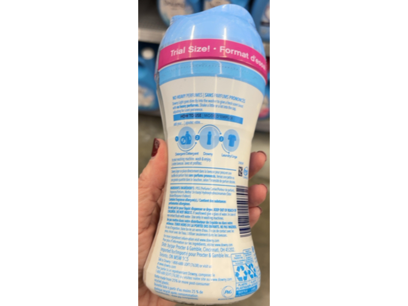 Downy Light In-Wash Scent Booster, Ocean Mist, 5.7 oz/161 g