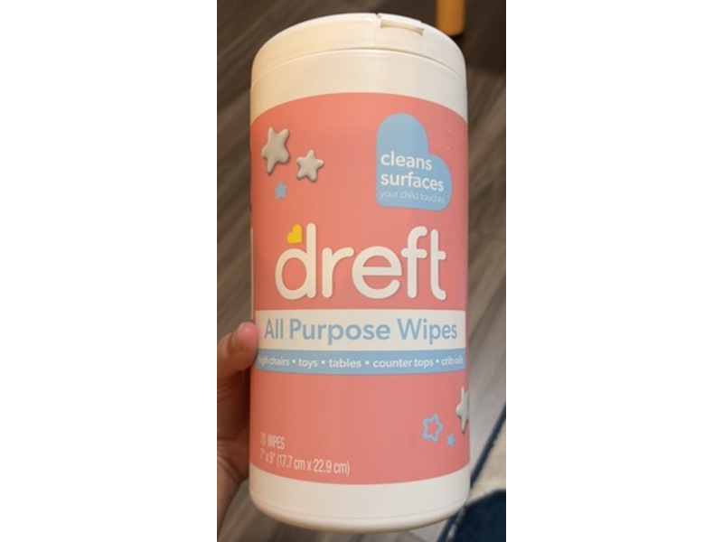 Dreft All Purpose Wipes, 70 Count, Pack Of 4