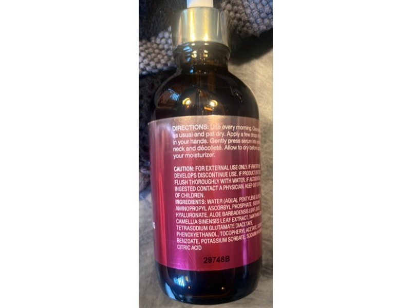 ND-81 Clinical Solutions Dark Spot Vitamin C + Hyaluronic Brightening and Hydrating Face Serum, 3.75 fl oz/111 mL