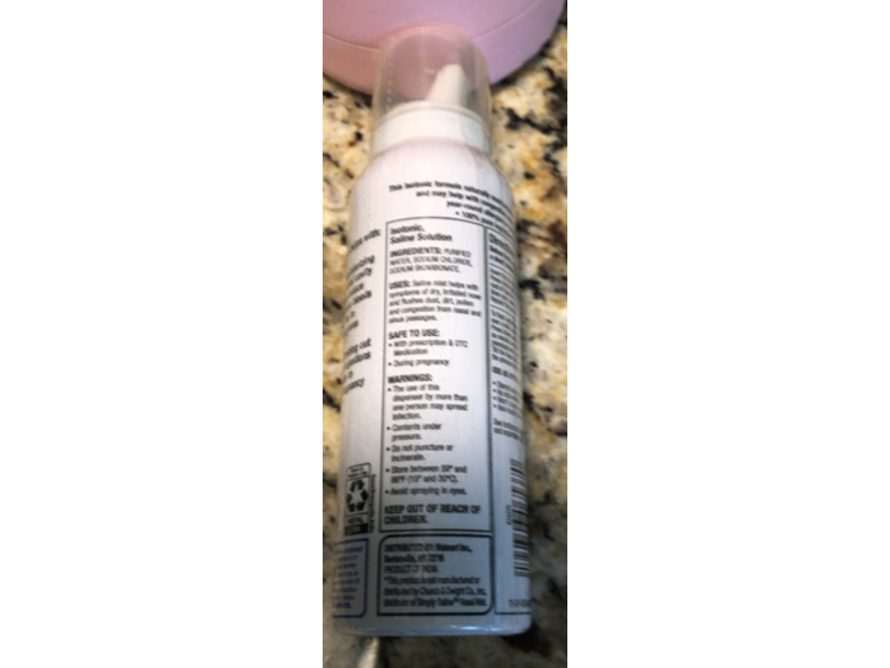 Equate Daily Saline Nasal Mist, 3.1 oz/89 g