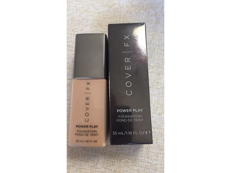 Cover FX Power Play Liquid Foundation, P40, 1.18 fl oz
