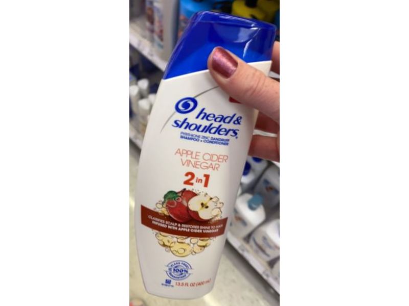 Head & Shoulders 2 In 1 Shampoo + Conditioner, Apple Cider Vinegar, 13.5 fl oz/400 mL