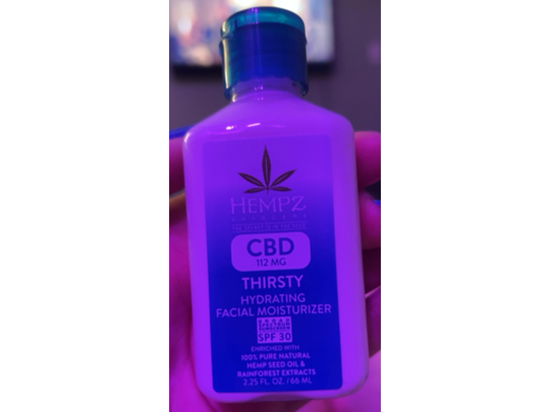 Hempz Thirsty Hydrating Facial Moisutizer, SPF 30, 2.25 fl oz/66 mL