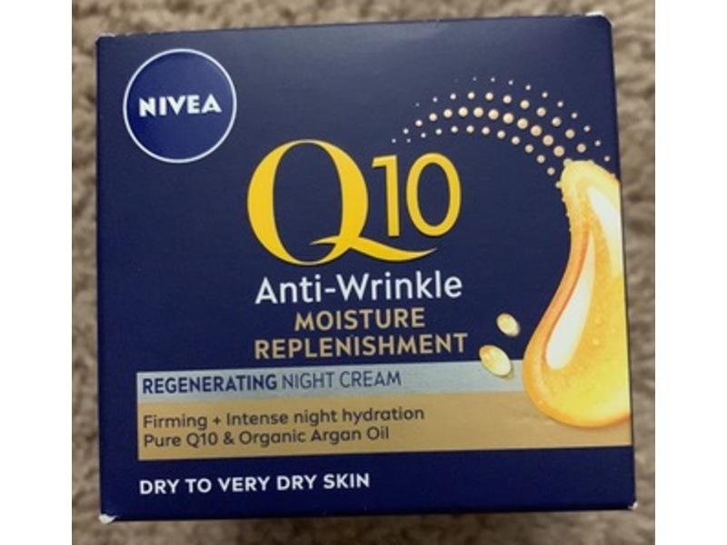 Nivea Q10 Anti-Wrinkle Moisture Replenishment Night Cream, 50 mL