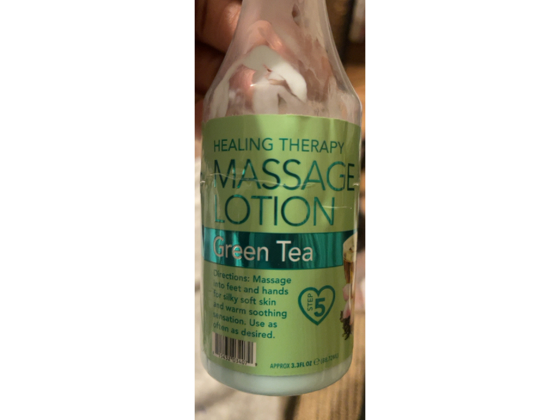 La Palm Healing Therapy Massage Lotion, Green Tea, 3.3 fl oz/88.72 mL