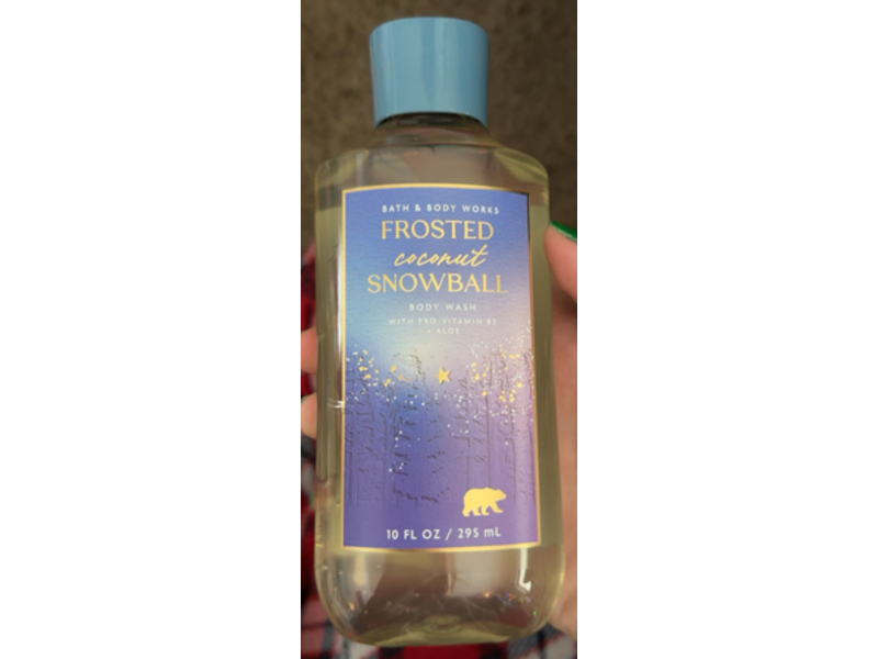 Bath & Body Works Frosted Coconut Snowball Body Wash, Pro Vitamin B5 + Aloe, 10 fl oz/295 mL