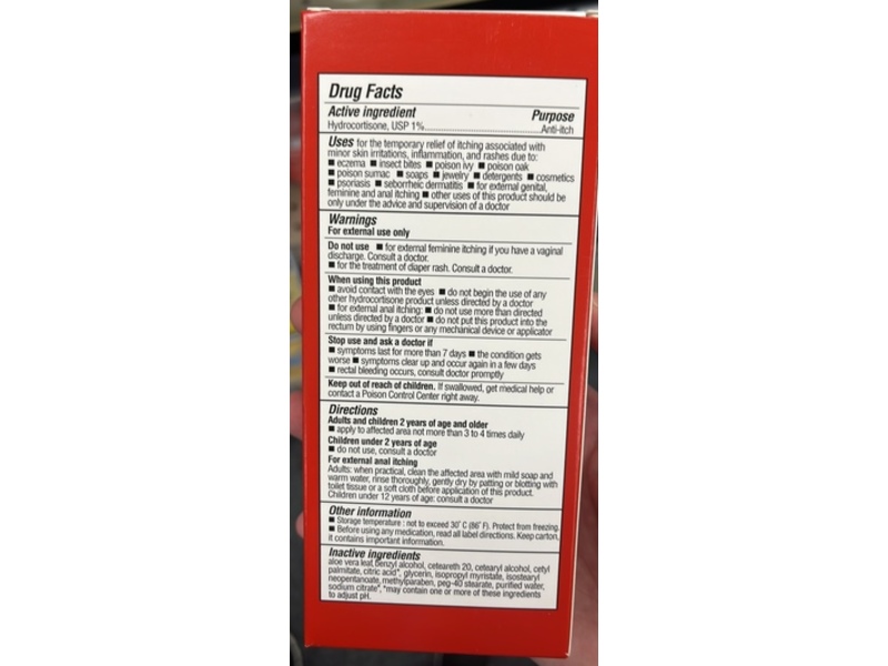 CVS Health Cortisone Anti-Itch Cream, Aloe, 2 oz/56 g