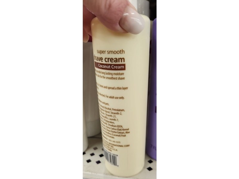 Spa Luxury Super Smooth Shave Cream, Coconut Cream, 7 fl oz/207 mL, Pack Of 2