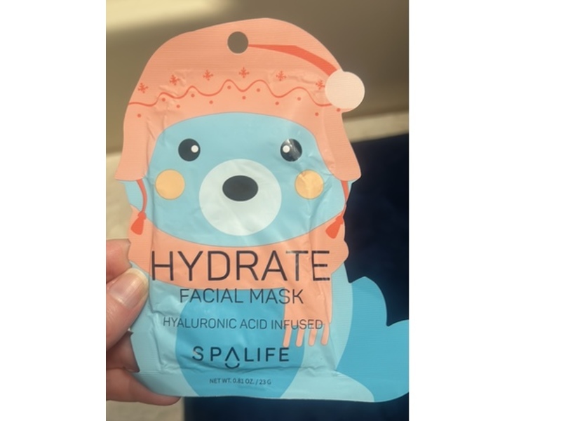 Spalife Hydrate Facial Mask, Hyaluronic Acid, 0.81 oz/23 g