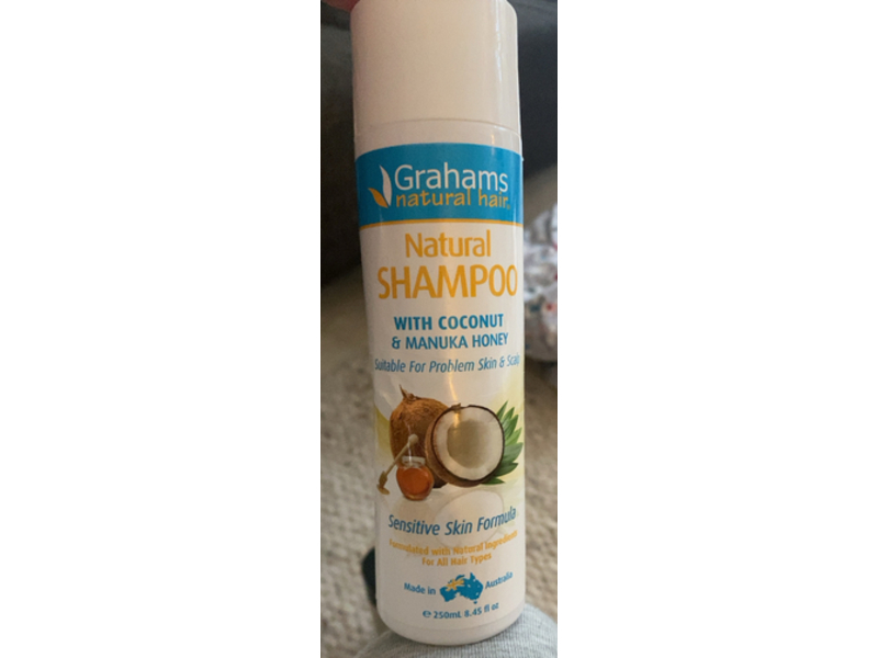 Grahams Natural Hair Shampoo with Coconut & Manuka Honey, 8.45 fl oz/250 mL