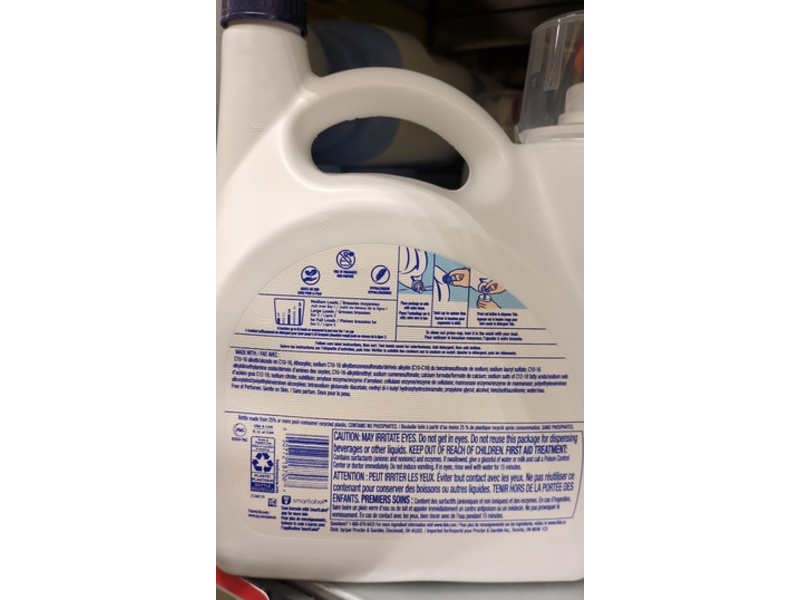 Tide+ Free & Gentle Coldwater Liquid Laundry Detergent, Unscented, 83 Loads, 117 fl oz/3.46 L