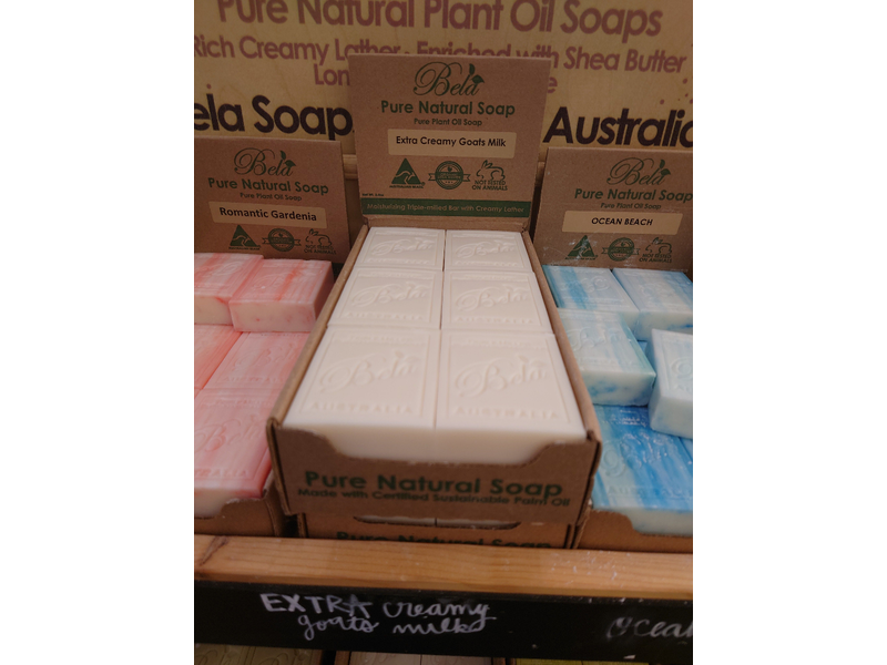 Bela Natural Soap Bars, Extra Creamy Goats Milk, 3.5 Ounce