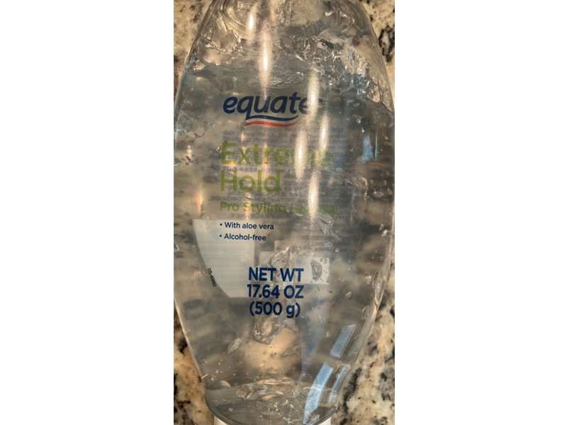 Equate Extreme Hold Pro Styling Hair Gel, Aloe Vera, 17.64 oz/500 g