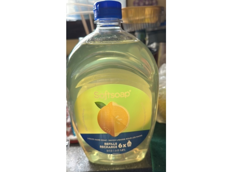 Softsoap Liquid Hand Soap, Meyer Lemon Scent, 50 fl oz/1.47 L, Pack Of 2