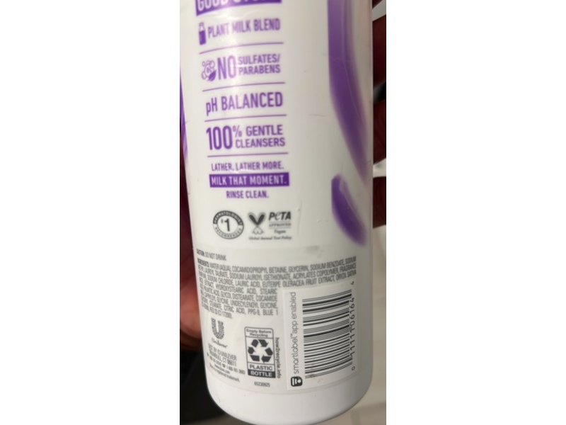 Dove Body Wash, Rice Milk & Velvet Acai, 17.5 fl oz
