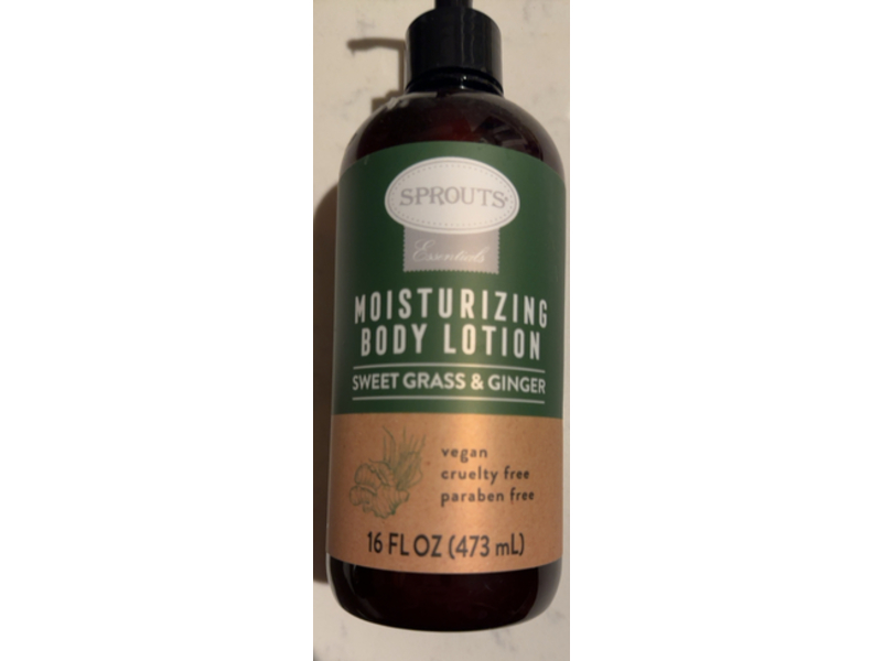 Sprouts Moisturizing Body Lotion, Sweet Grass & Ginger, 16 fl oz/473 mL