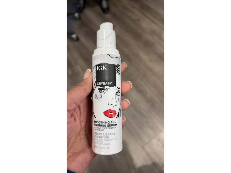 IGK Cry Baby Anti-Frizz Smoothing Serum, 1.5 fl oz/44 mL