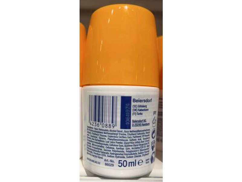 Nivea Sun Kids Unperfumed Roll-On, Sensitive, SPF 50+, 50 mL