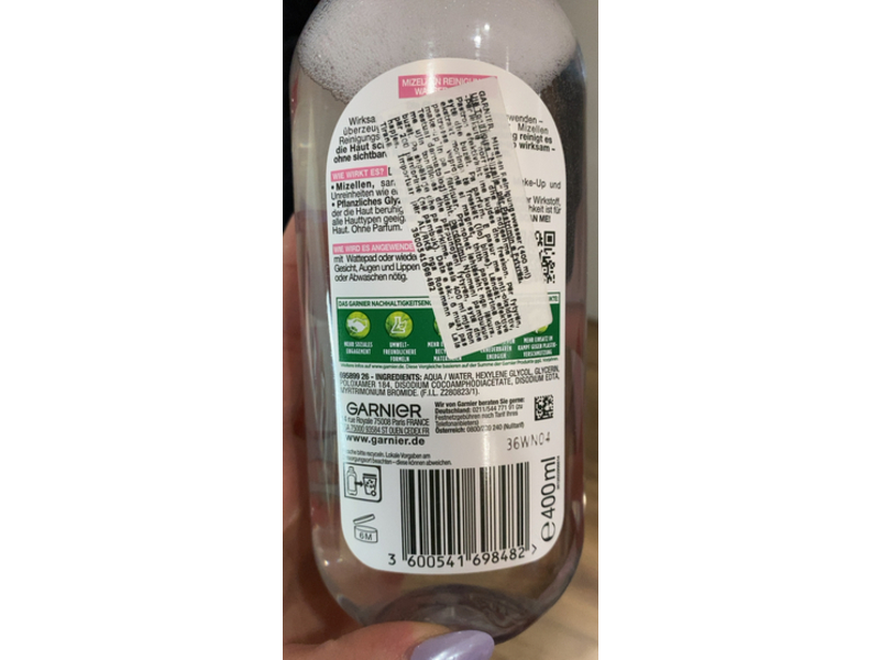 Garnier Skinactive All-In-1 Mizellen Reinigungs Wasser, Empfindliche Haut, 400 mL