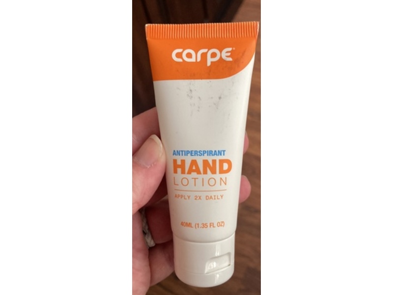 Carpe Antiperspirant Hand Lotion, 1.35 oz/40 mL
