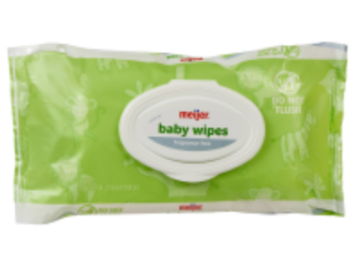 Meijer Fragrance Free Baby Wipes, 72 Count